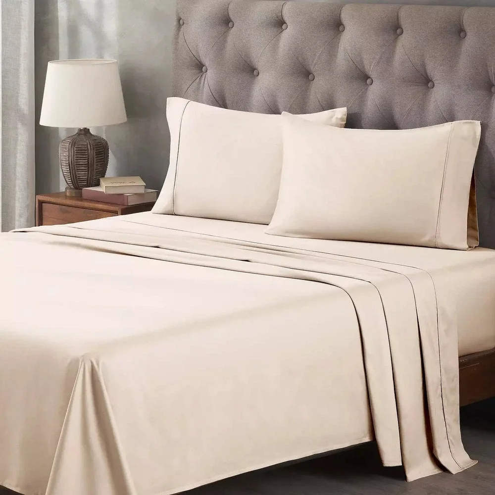 Superior Egyptian Cotton 400 Thread Count Bed Sheet Set Deep Pocket GREY TWIN XL
